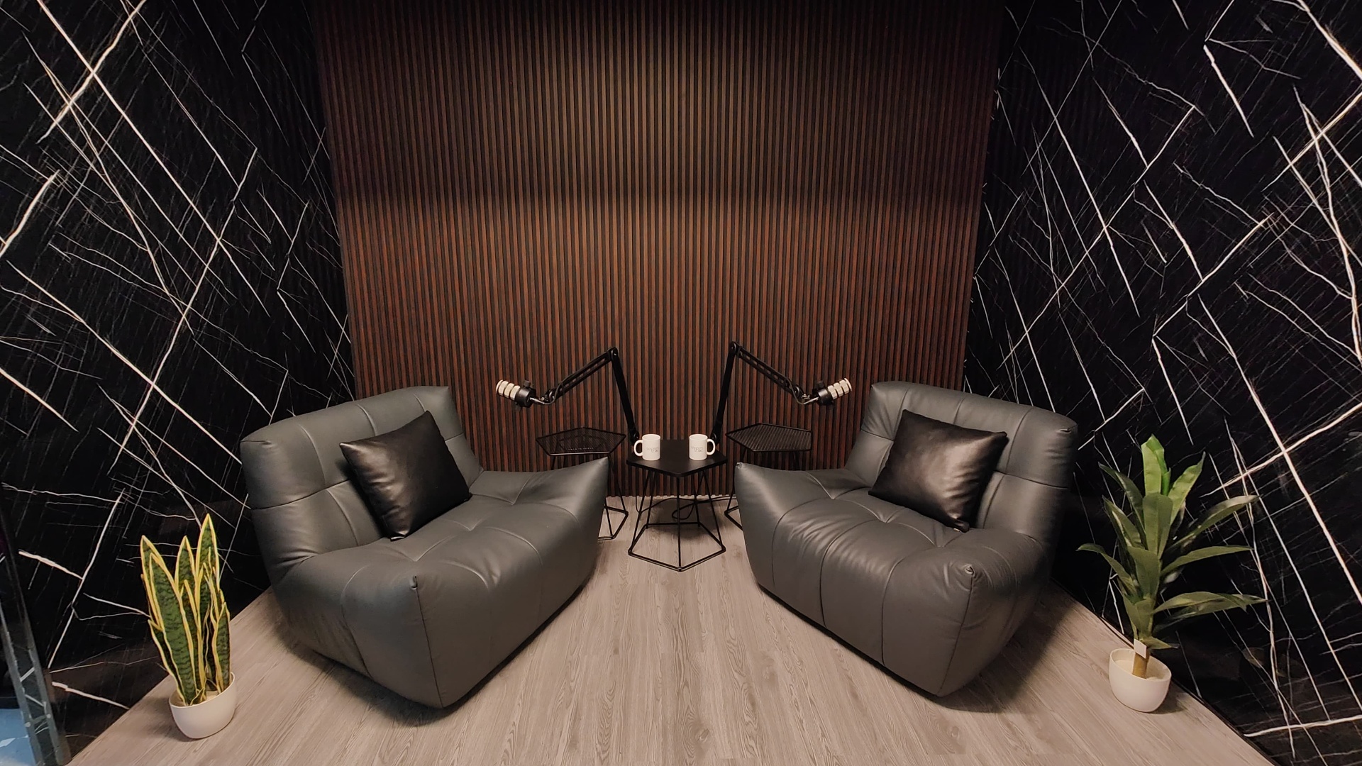 Luxury lounge recording space